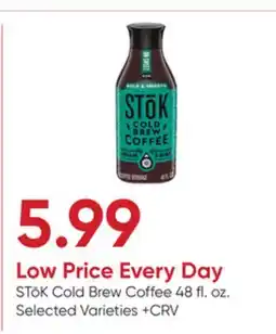 Stater Bros STōK Cold Brew Coffee offer