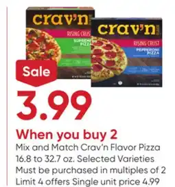 Stater Bros Crav'n Flavor Pizza offer