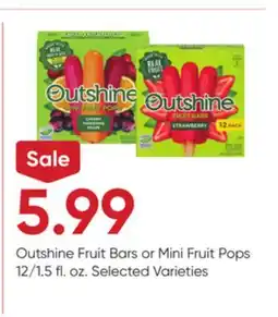 Stater Bros Outshine Fruit Bars or Mini Fruit Pops offer