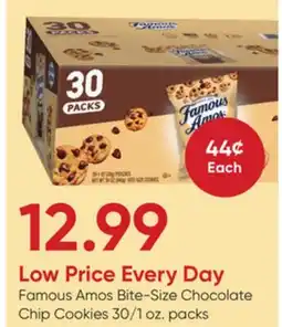 Stater Bros Famous Amos Bite-Size Chocolate Chip Cookies offer
