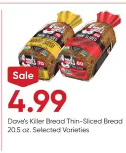Stater Bros Dave's Killer Bread Thin-Sliced Bread offer