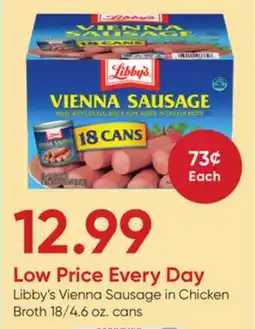 Stater Bros Libby's Vienna Sausage in Chicken Broth offer