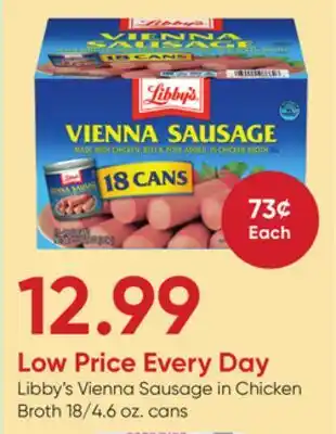 Stater Bros Libby's Vienna Sausage in Chicken Broth offer