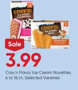 Stater Bros Crav'n Flavor Ice Cream Novelties offer
