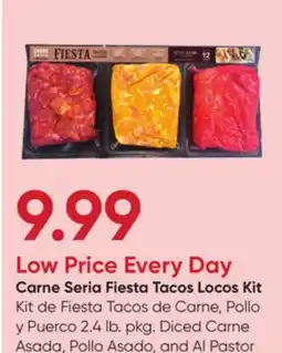 Stater Bros Carne Seria Fiesta Tacos Locos Kit offer