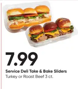Stater Bros Take & Bake Sliders Turkey or Roast Beef offer
