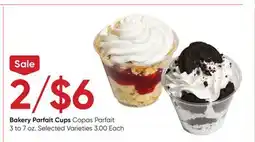 Stater Bros Bakery Parfait Cups offer