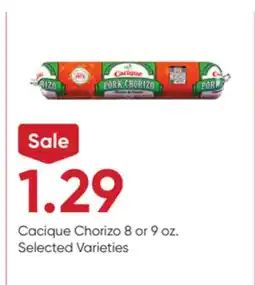 Stater Bros Cacique Chorizo offer