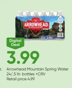 Stater Bros Arrowhead Mountain Spring Water offer