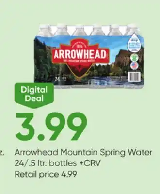 Stater Bros Arrowhead Mountain Spring Water offer
