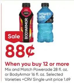 Stater Bros Powerade 28 fl. oz. or BodyArmor 16 fl. oz offer