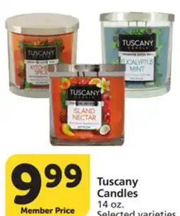 Vons Tuscany Candles offer
