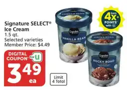 Vons Signature SELECT Ice Cream offer