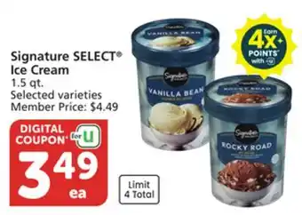 Vons Signature SELECT Ice Cream offer