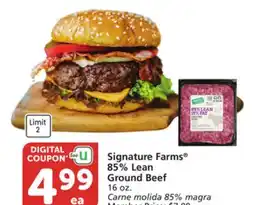 Vons Signature Farms 85% Lean Ground Beef 16 oz offer