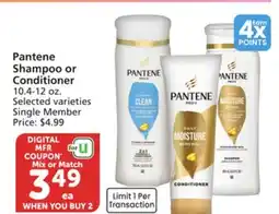 Vons Pantene Shampoo or Conditioner offer
