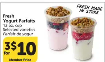 Vons Fresh Yogurt Parfaits offer
