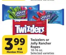 Vons Twizzlers or Jolly Rancher Ropes offer