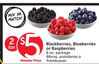 Vons Blackberries, Blueberries or Raspberries offer