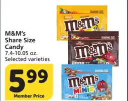 Vons M&M's Share Size Candy offer