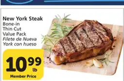 Vons New York Steak offer