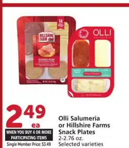 Vons Olli Salumeria or Hillshire Farms Snack Plates offer