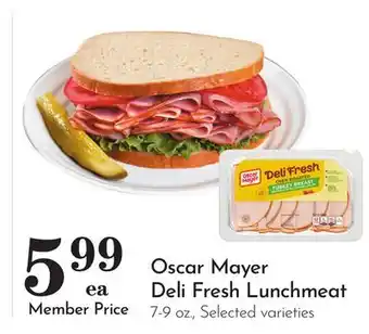 Pavilions Oscar Mayer Deli Fresh Lunchmeat offer