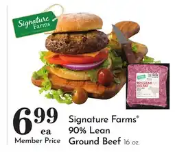 Pavilions Signature Farms 90% Lean Ground Beef offer