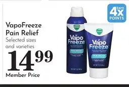 Pavilions VapoFreeze Pain Relief offer