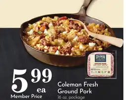 Pavilions Coleman Fresh Ground Pork offer