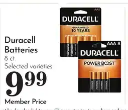 Pavilions Duracell Batteries offer