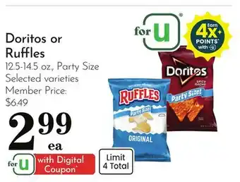 Pavilions Doritos or Ruffles offer