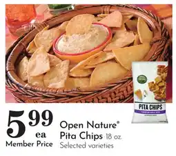 Pavilions Open Nature Pita Chips offer