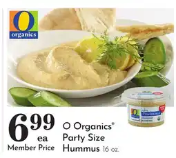 Pavilions O Organics Party Size Hummus offer