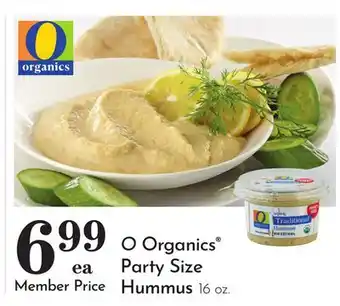 Pavilions O Organics Party Size Hummus offer