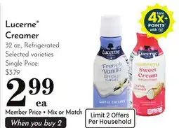 Pavilions Lucerne Creamer offer