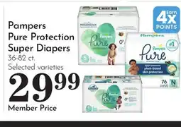 Pavilions Pampers Pure Protection Super Diapers offer