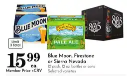 Pavilions Blue Moon, Firestone or Sierra Nevada offer