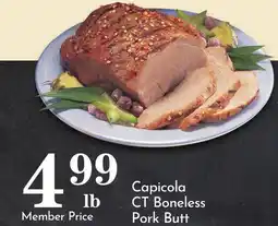Pavilions Capicola CT Boneless Pork Butt offer