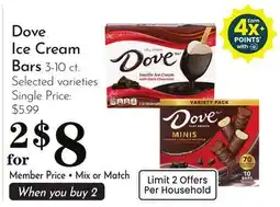 Pavilions Dove Ice Cream Bars offer