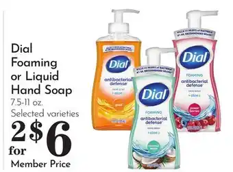Pavilions Dial Foaming or Liquid Hand Soap offer
