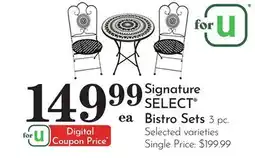 Pavilions Signature SELECT Bistro Sets offer