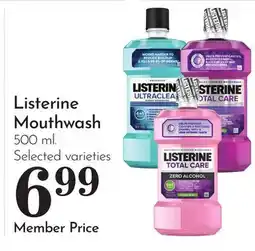 Pavilions Listerine Mouthwash offer