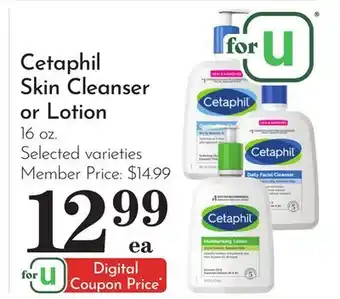 Pavilions Cetaphil Skin Cleanser or Lotion offer