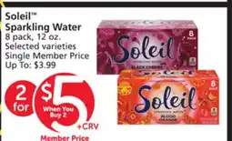 Albertsons Soleil Sparkling Water offer