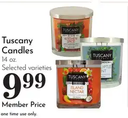 Pavilions Tuscany Candles offer