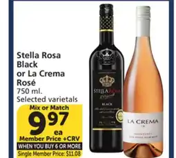 Albertsons Stella Rosa Black or La Crema Rosé offer