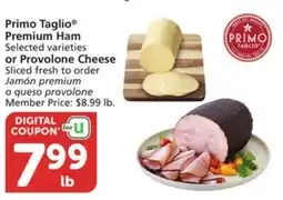 Albertsons Primo Taglio Premium Ham Selected varieties or Provolone Cheese offer