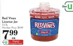 Pavilions Red Vines Licorice Jar offer