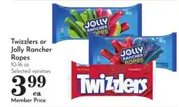 Pavilions Twizzlers or Jolly Rancher Ropes offer
